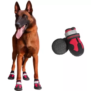 Wasserdichte Hundeschuhe mit rutschfesten Socken