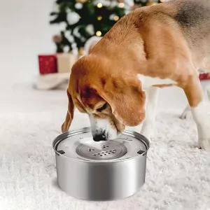 dog bowl, stainless steel dog bowl, dog water dispenser, no spill dog bowl