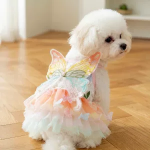 dog princess costume, dog princess outfit, fairy princess dog costume